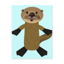 Awesome Otters postcards