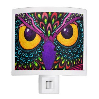 Awesome Owl Art Nightlight Nite Lite