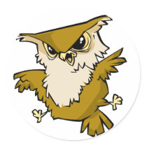 Awesome Owl stickers by alternateworlds Awesome Owl stickers