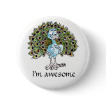 Awesome Peacock Button