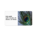 Awesome Peacock Feather Personalized Address Labels