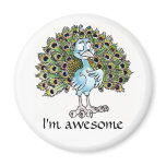 Awesome Peacock Magnet