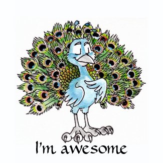 Awesome Peacock T-shirt shirt