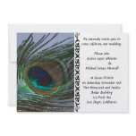 Awesome Peacock Wedding Personalized Invitations