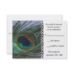 Awesome Peacock Wedding RSVP Cards Custom Announcements