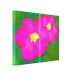 Awesome Pink Flower Art Gallery Wrapped Canvas