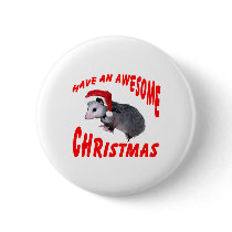 Awesome Possum Christmas buttons by deleas Awesome Possum Christmas buttons