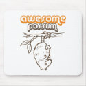 Awesome Possum mousepads by humortees Awesome Possum mousepads