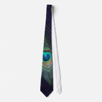 Awesome Purple Peacock Feather Neckwear