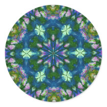 Awesome Retro Tie Dye Inspired Abstracts Round Sticker
