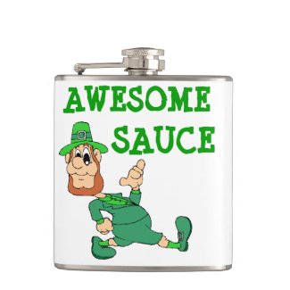 Awesome Sauce Leprechaun Flask
