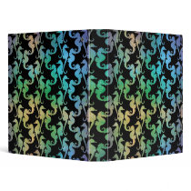 Awesome Seahorses Abstract Binder
