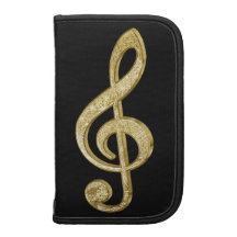 Awesome shining gold bar effects treble clef music organizers