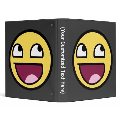 Awesome Smiley Vinyl Binders by MemeRegime