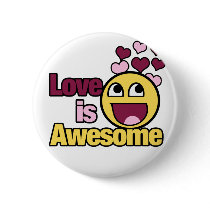 Awesome Smiley Pin