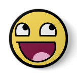 awesome smiley button