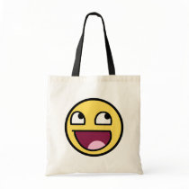 awesome smiley face awesome face bags