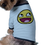 awesome smiley face awesome face dog tshirt