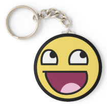 awesome smiley face awesome face key chains