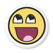 Awesome Smiley heart eyes Fridge Magnet