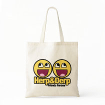 Awesome Smiley Herp and Derp Bag