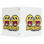 Awesome Smiley Herp and Derp Binder