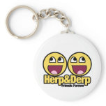 Awesome Smiley Herp and Derp Key Chain