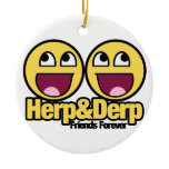 Awesome Smiley Herp and Derp ornaments