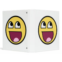 Awesome Smiley Internet Meme Vinyl Binder