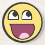 Awesome Smiley Internet Meme Beverage Coaster