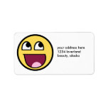 Awesome Smiley Internet Meme Personalized Address Labels