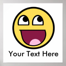 Awesome Smiley Internet Meme Poster