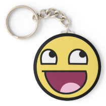 awesome smiley keychain