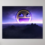 Awesome Smiley landscape Poster