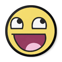 awesome smiley magnet
