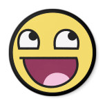 awesome smiley magnet