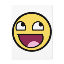 Awesome Smiley Postcard