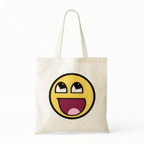 Awesome Smiley tote for Vday Tote Bags