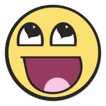 Awesome smiley with Heart Eyes Stickers