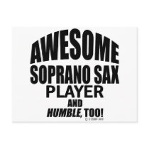 Awesome Soprano Sax Player postcards by Awesome_Musician Awesome Soprano Sax Player postcards