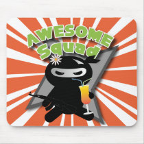 Awesome Squad Happy Ninja Mouse Mats