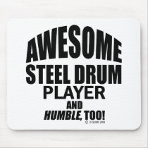 Awesome Steel Drum Player Mousepads