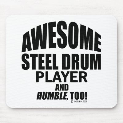 Awesome Steel Drum Player Mousepads by Awesome_Musician