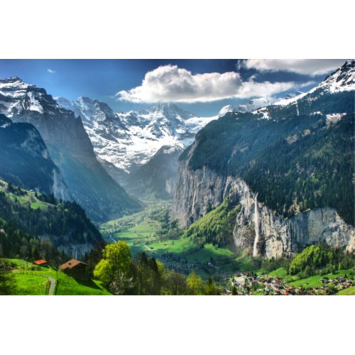 Awesome Switzerland Alps Canvas Fine Art print