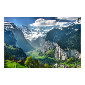 Awesome Switzerland Alps Canvas Fine Art print