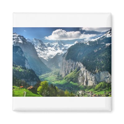Awesome Switzerland Alps Magnet by hdr1_com