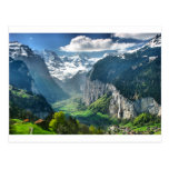 Awesome Switzerland Alps Post Card
