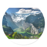 Awesome Switzerland Alps Round Sticker