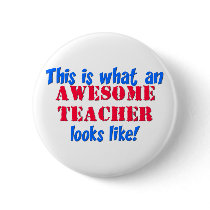 Awesome Teacher Pin
