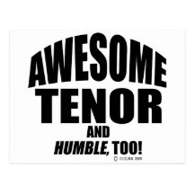 Awesome Tenor Postcard